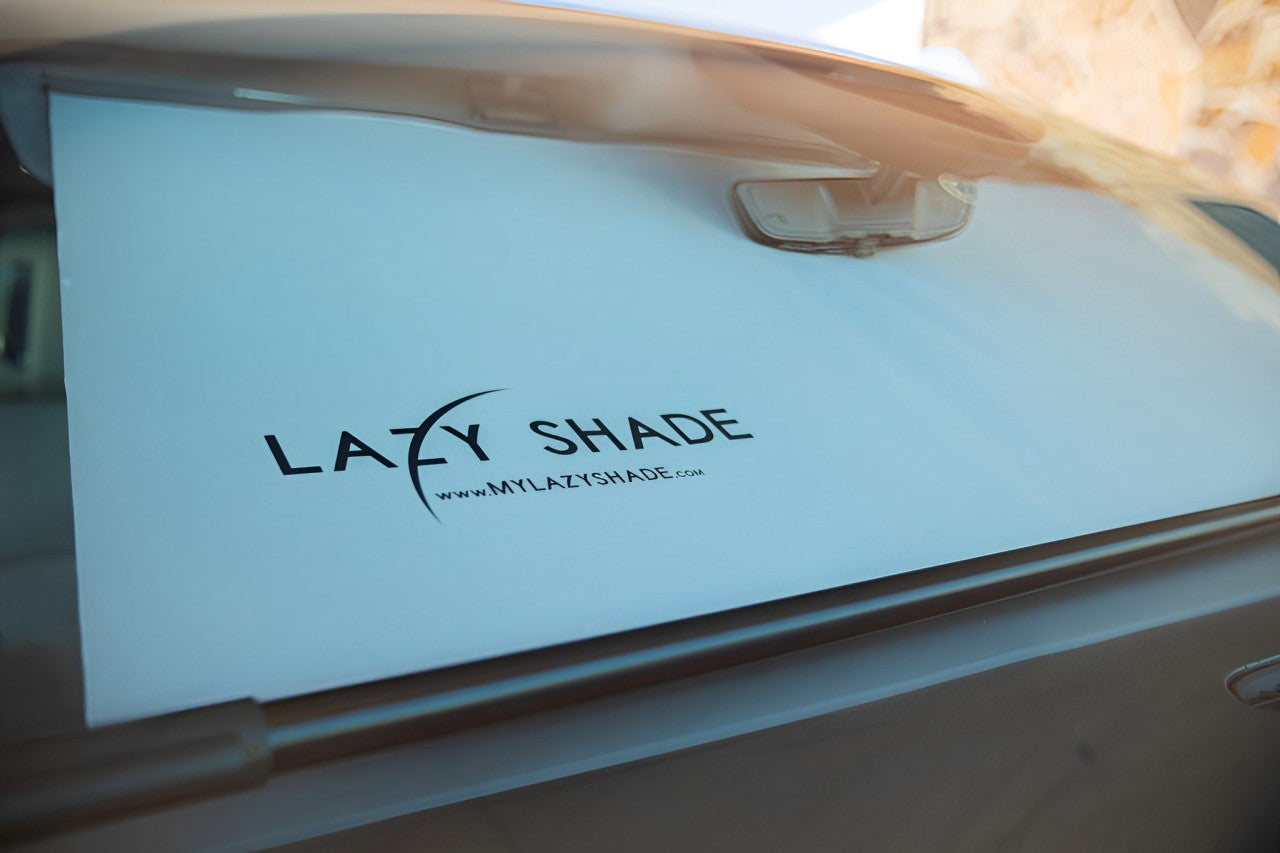 Lazy Shade—Retractable Automotive Windshield Sunshade